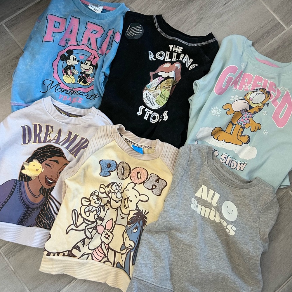 Toddler Graphic Sweatshirt Collection - 3T - New With Tags